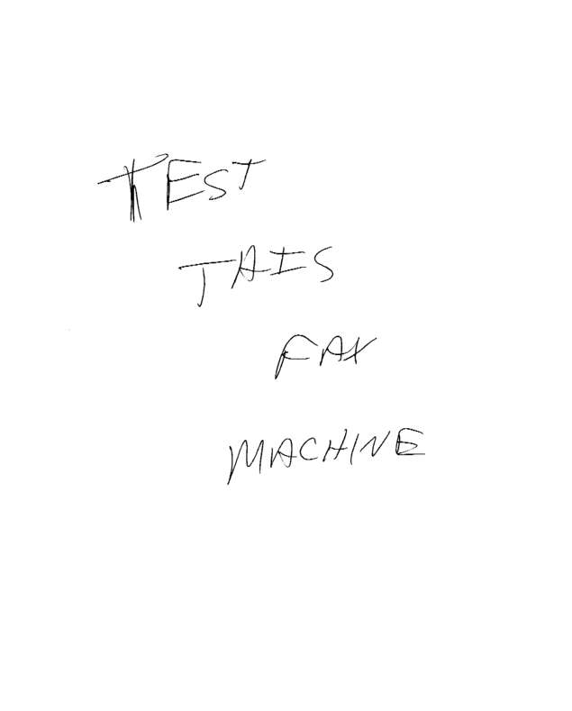 Fax page