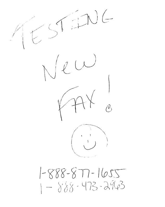 Fax page