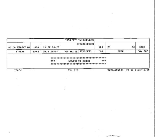 Fax page