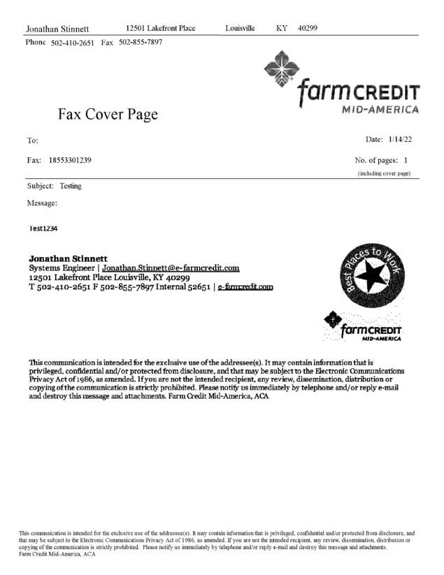 fax page