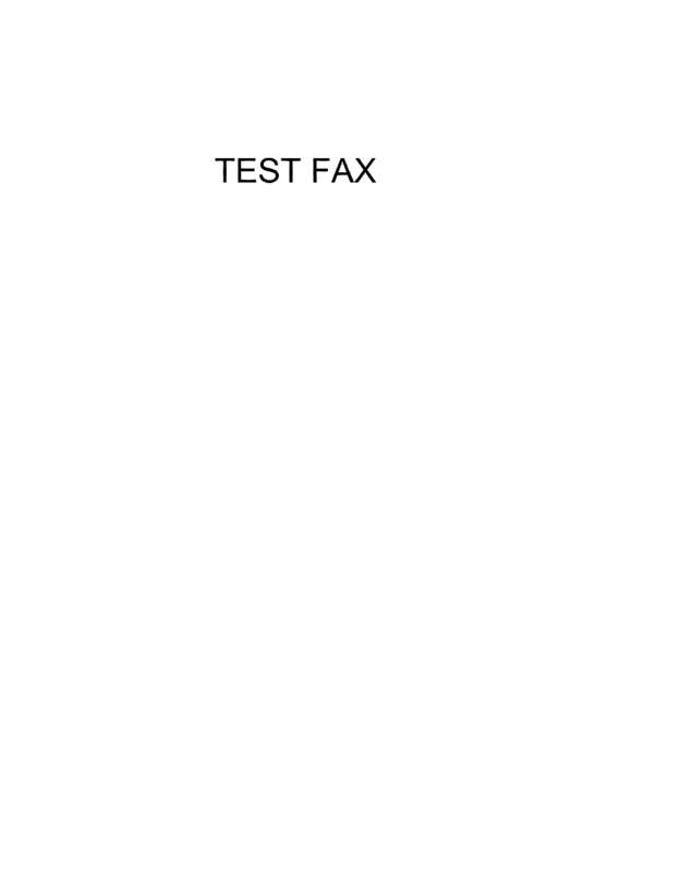 Fax page