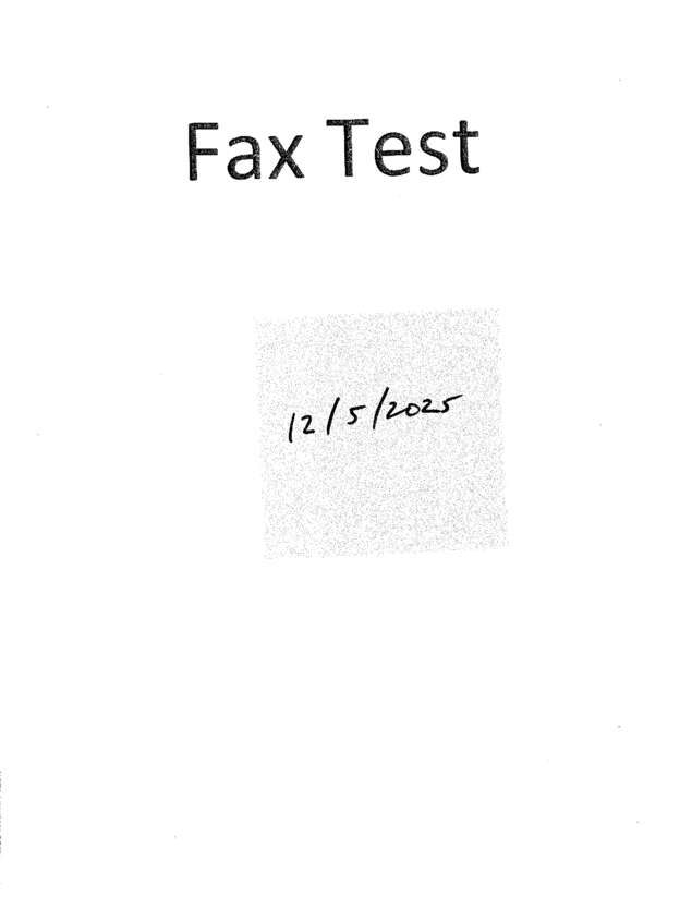 Fax page