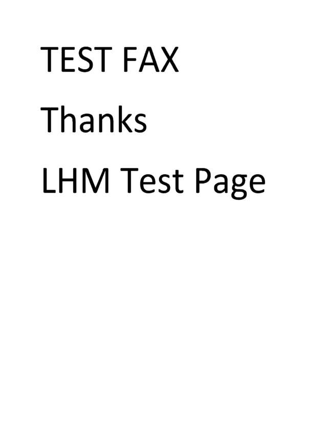 Fax page