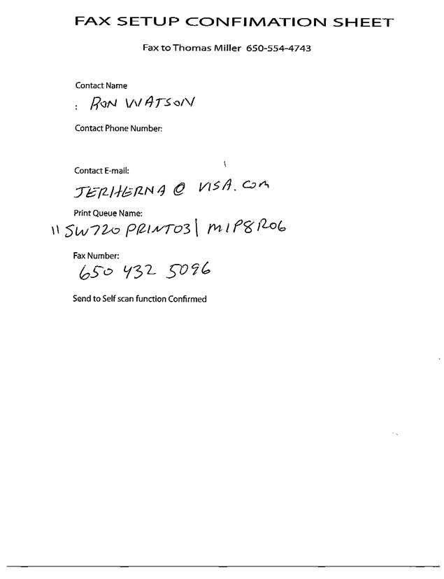 Fax page