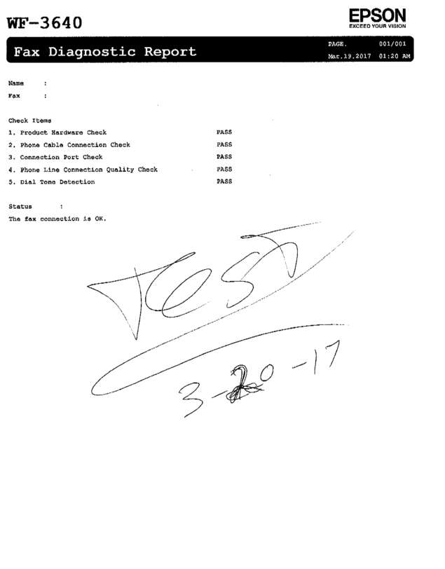 Fax page