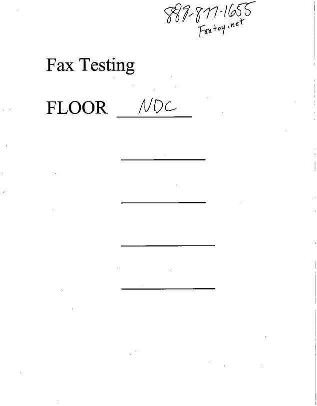 Fax page