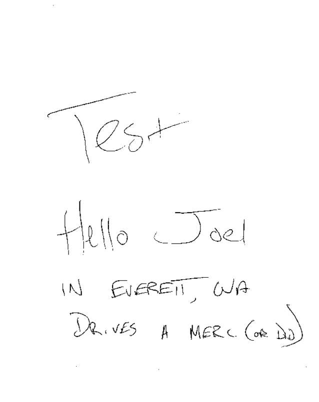 Fax page