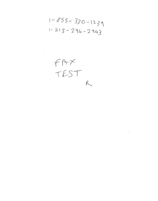 Fax page