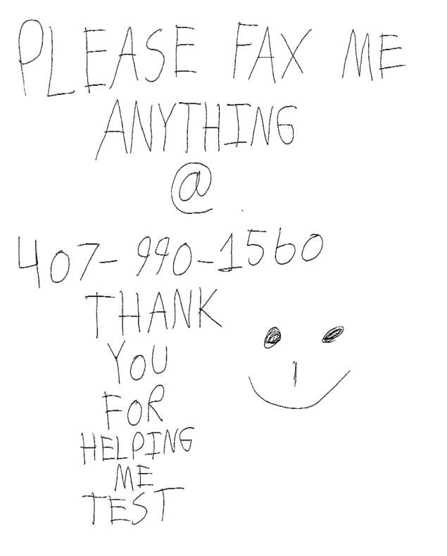 Fax page