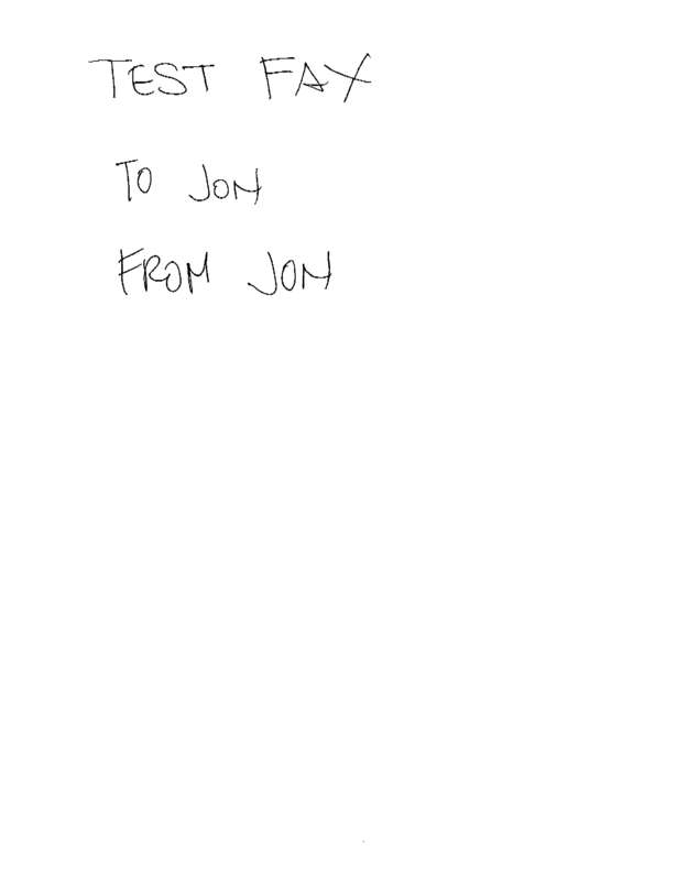 Fax page