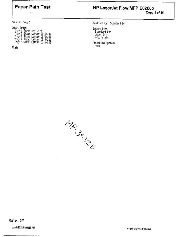 Fax page