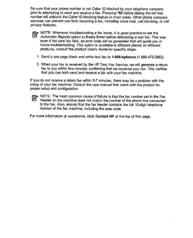 Fax page