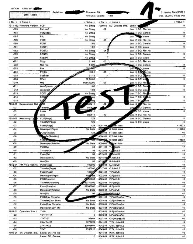 Fax page
