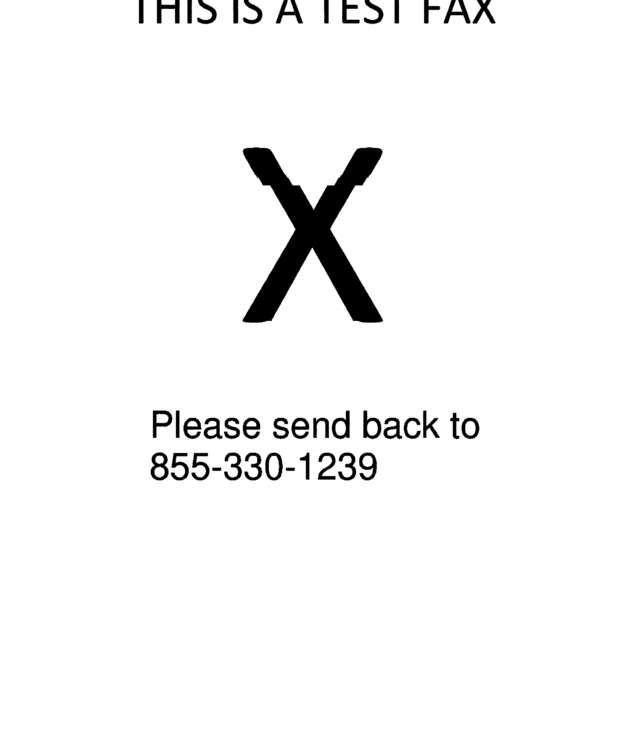 Fax page