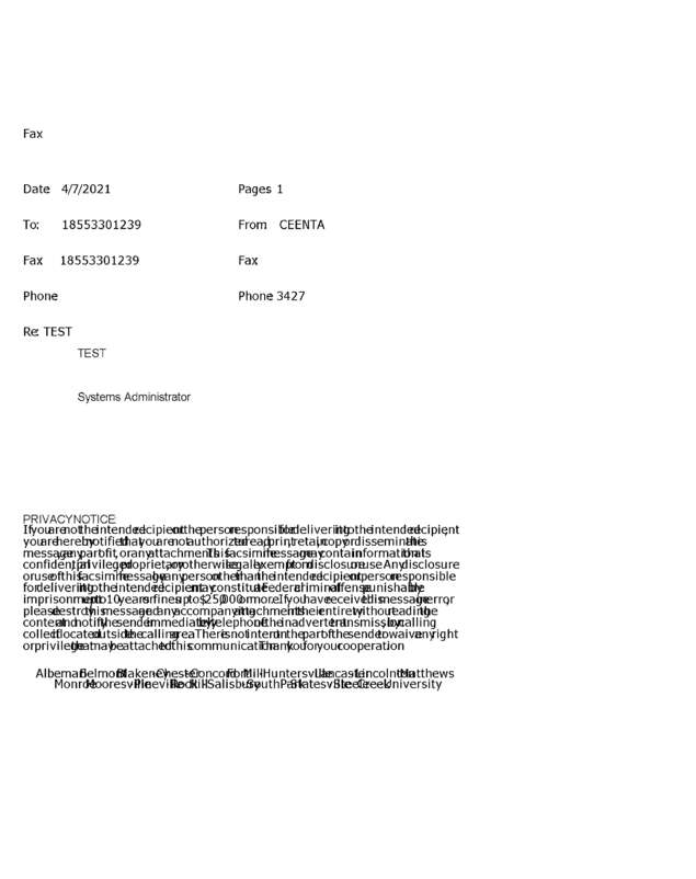 fax page