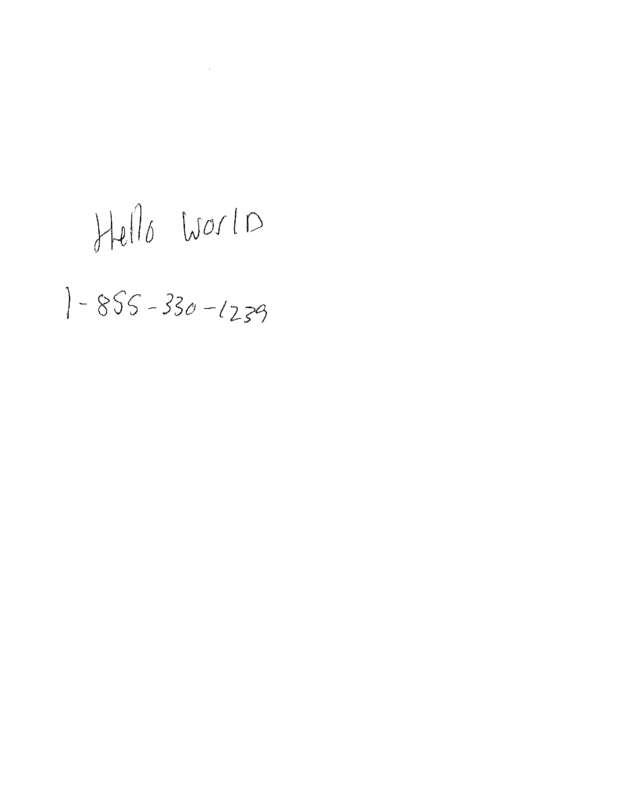 Fax page