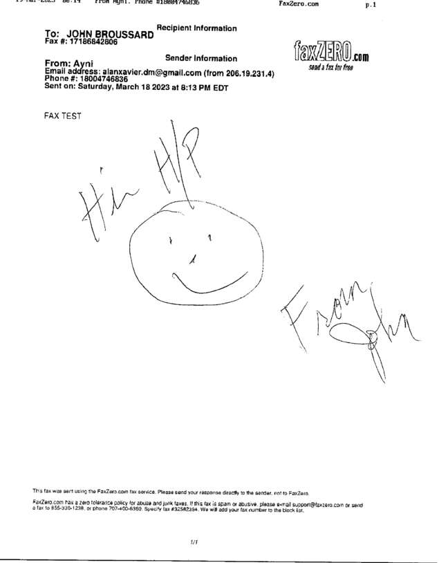 fax page