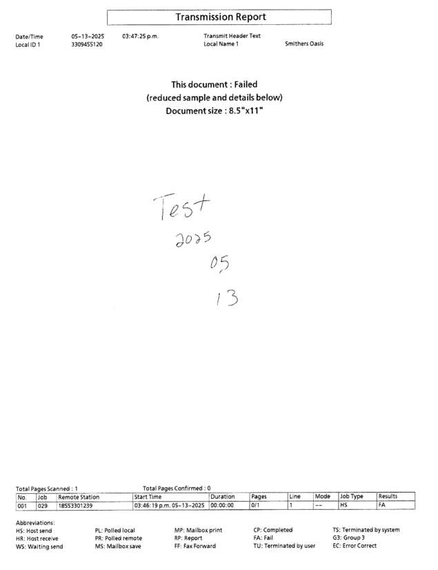 fax page