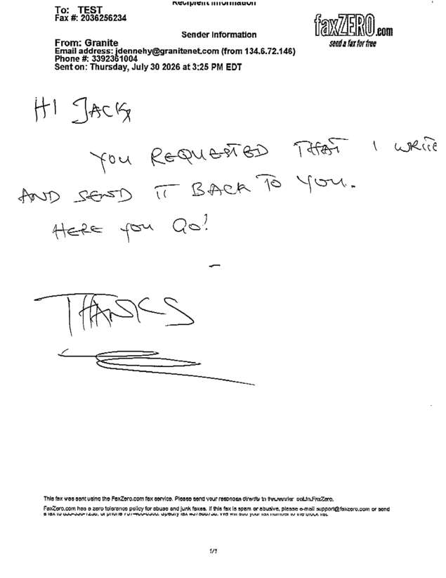 fax page