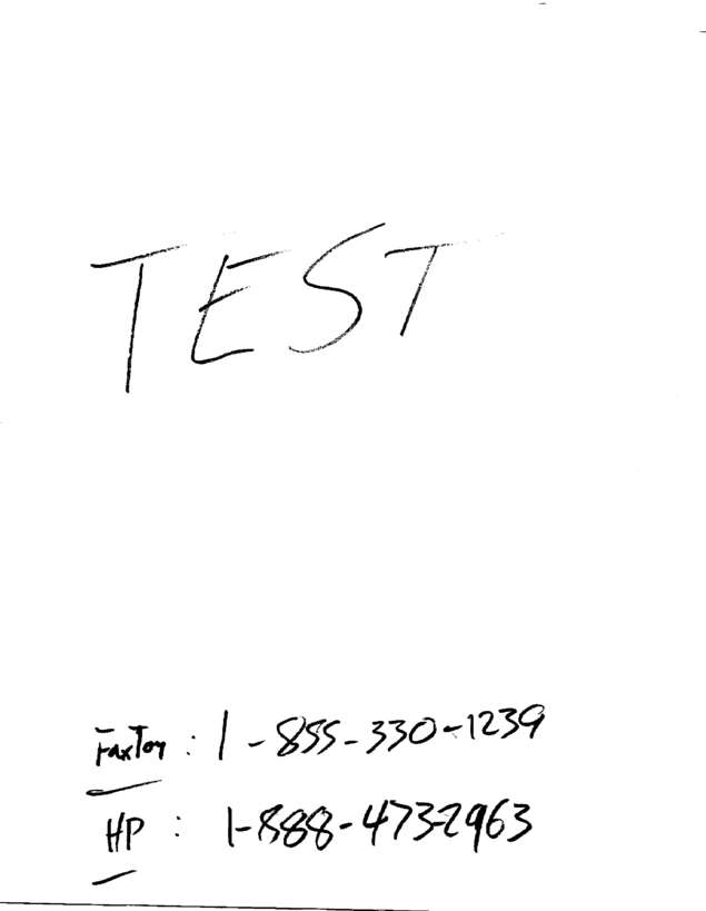 Fax page