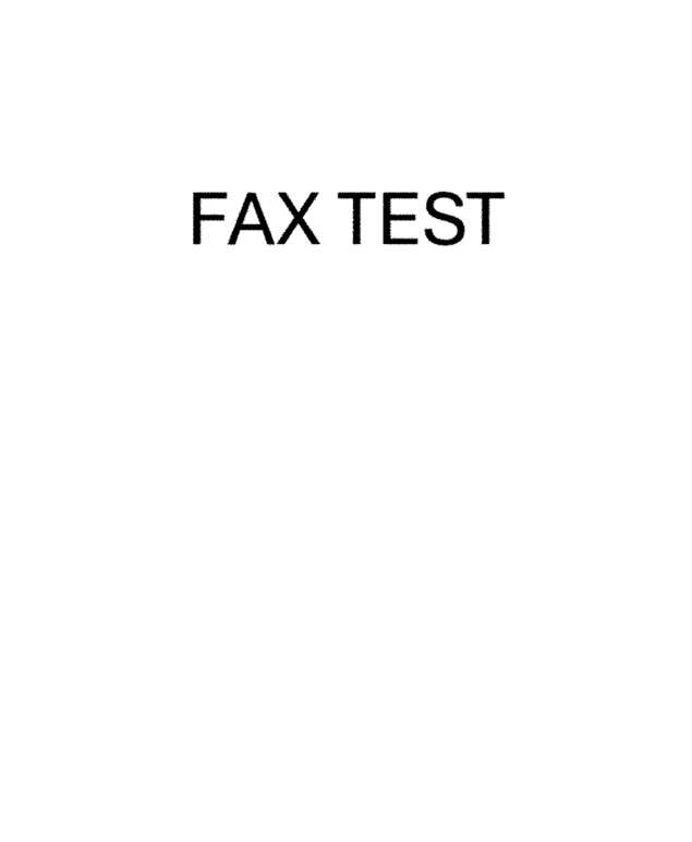 Fax page