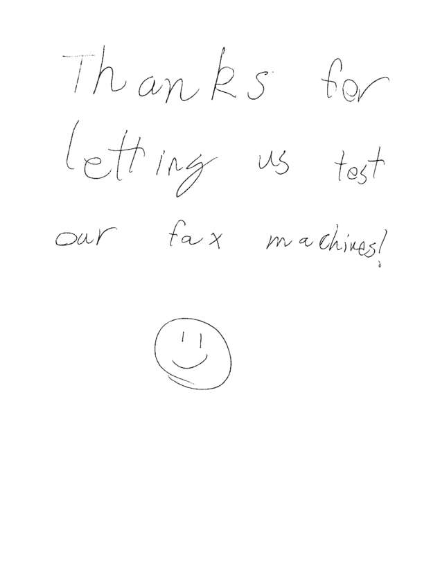 Fax page