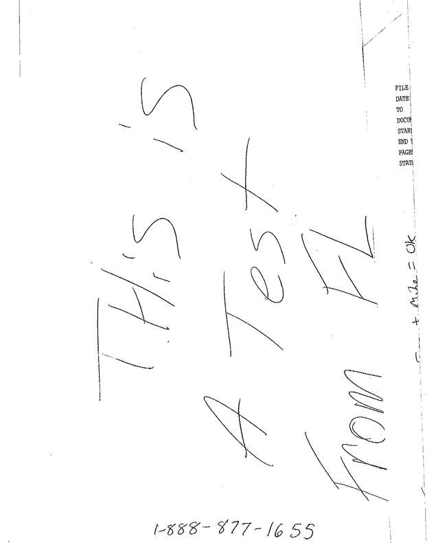 Fax page