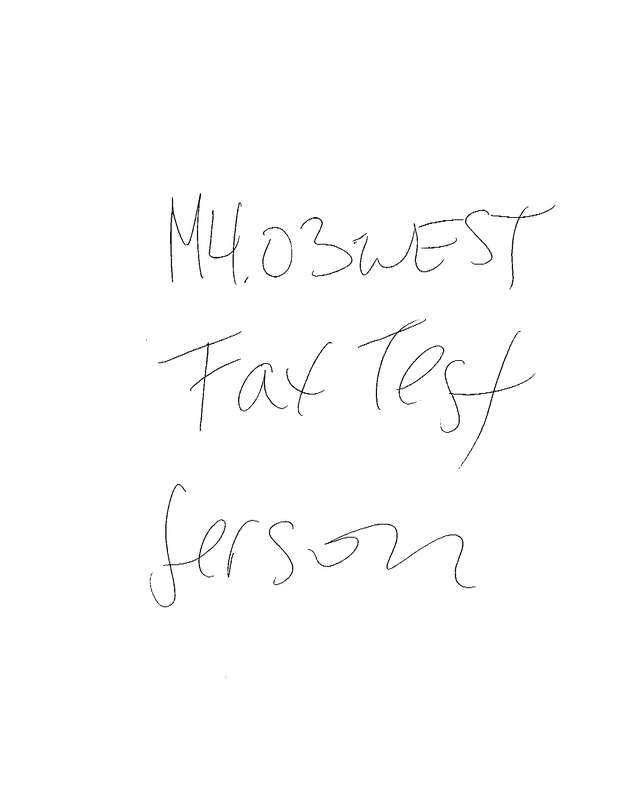 Fax page