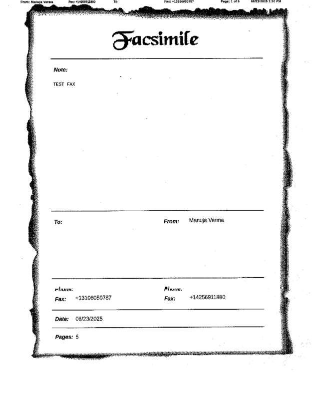 fax page