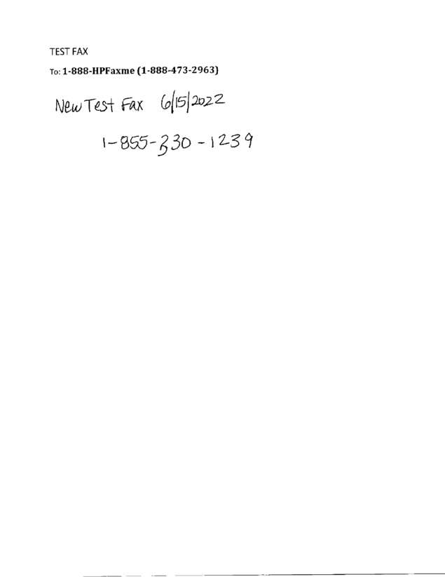 Fax page