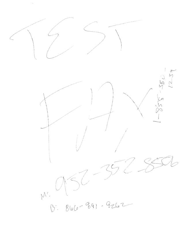Fax page