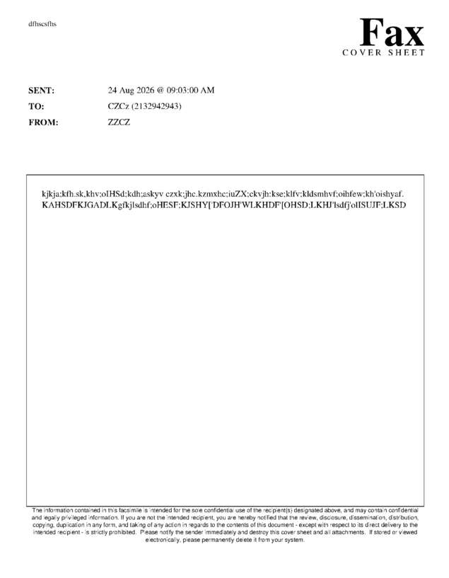 fax page
