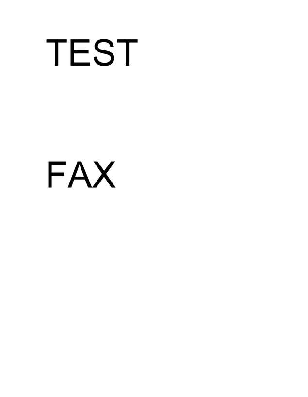 Fax page