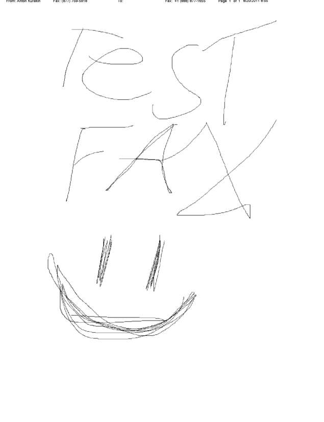 Fax page