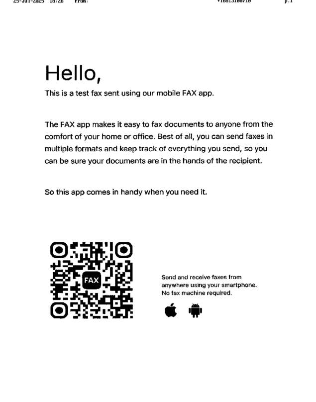 fax page