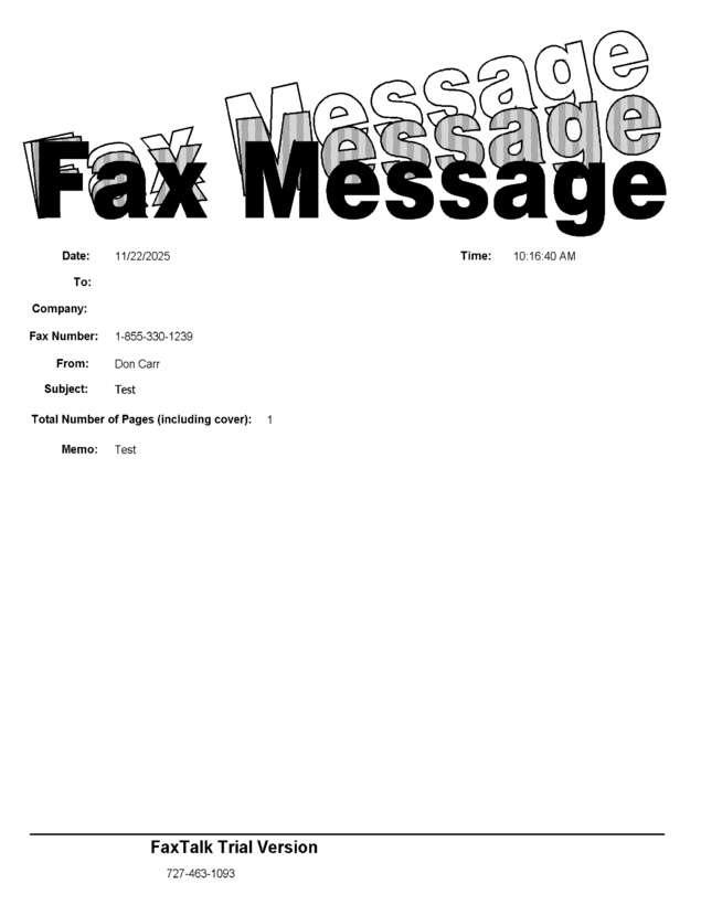 fax page