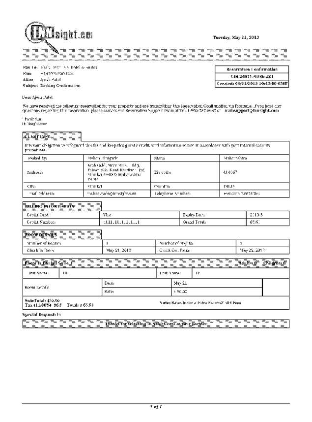 Fax page