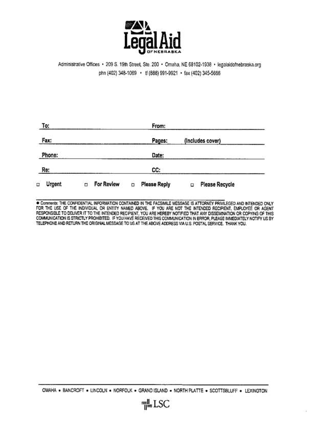 Fax page