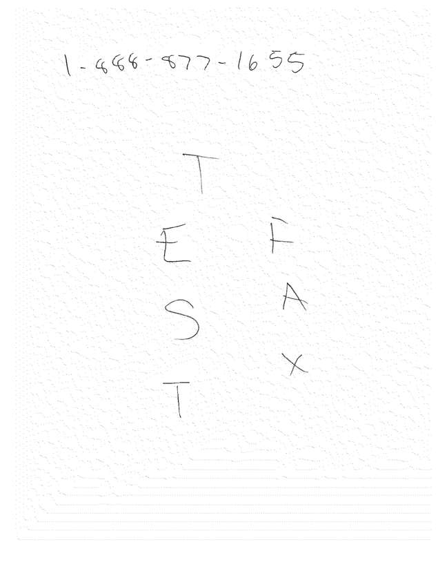 Fax page