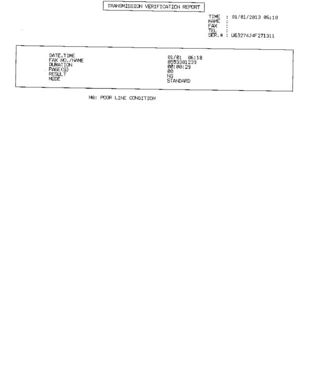 Fax page