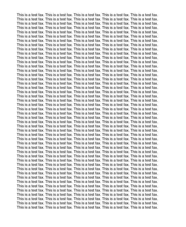 Fax page