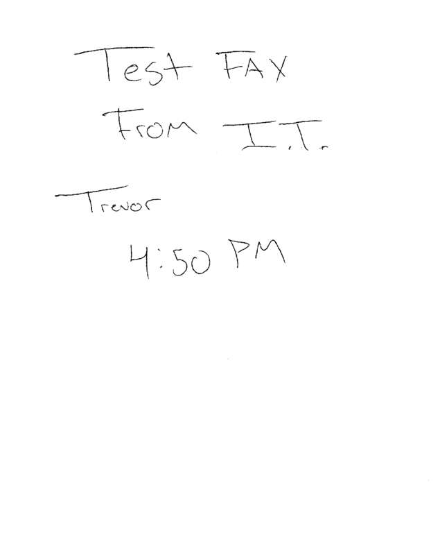 Fax page