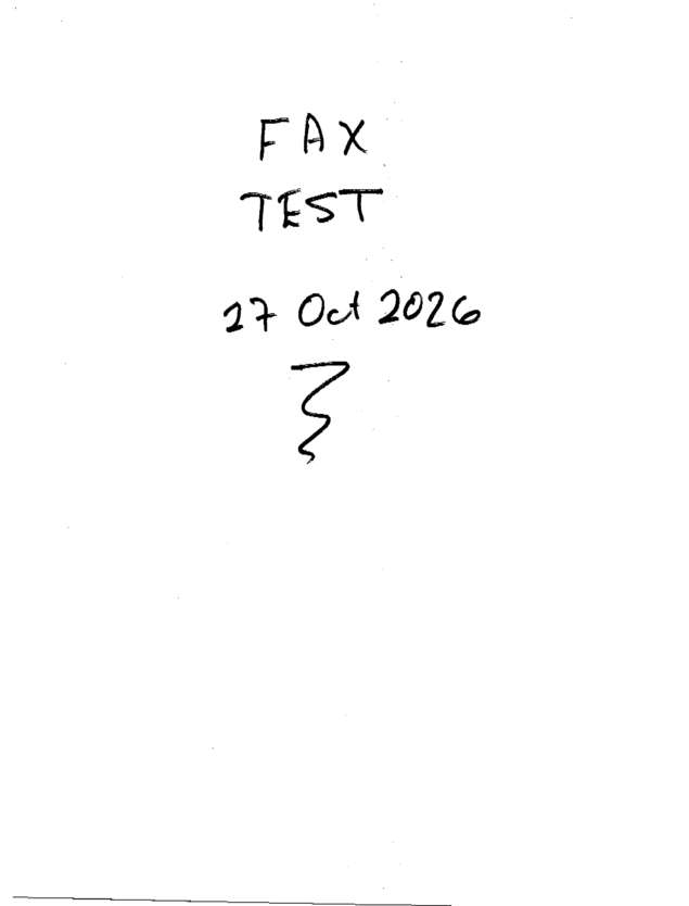 Fax page