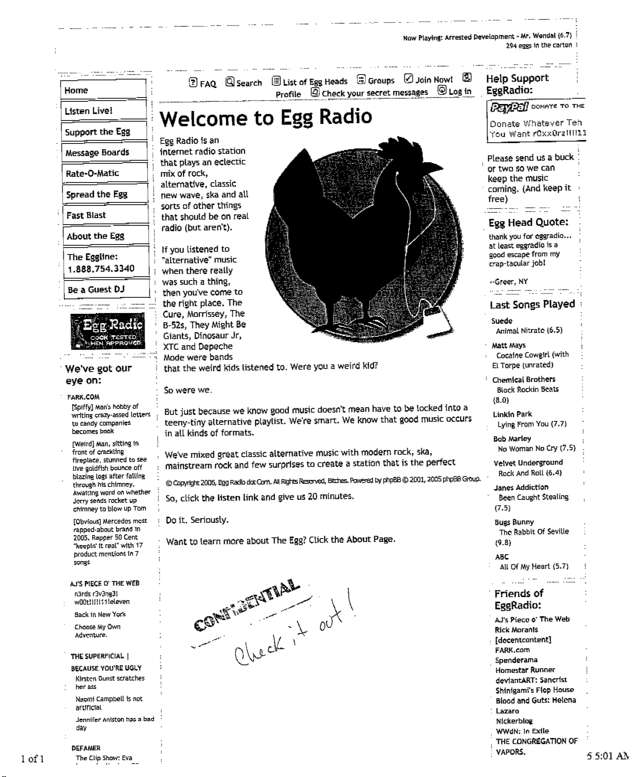 Fax page