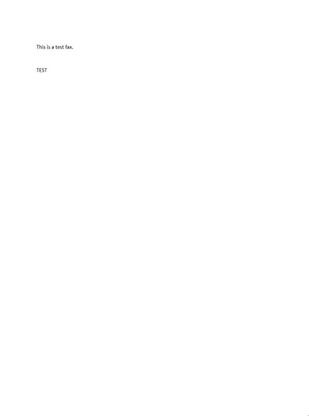 Fax page