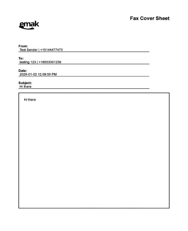 fax page