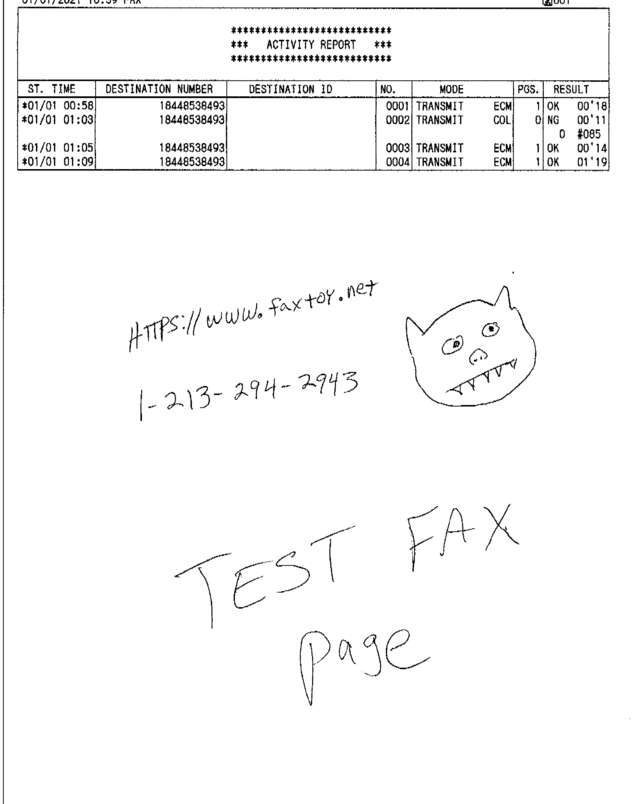 fax page