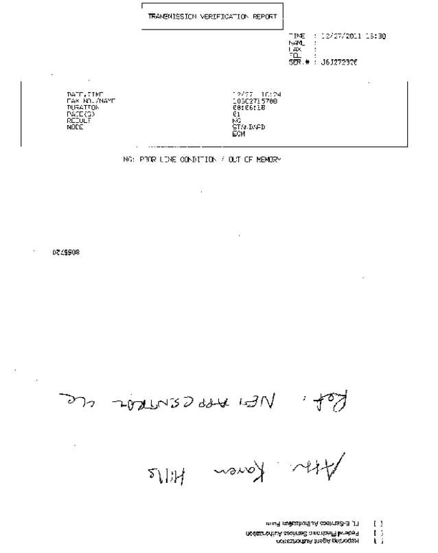 Fax page