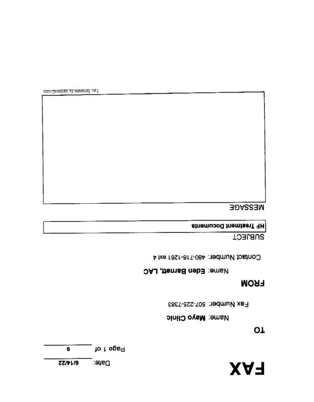Fax page