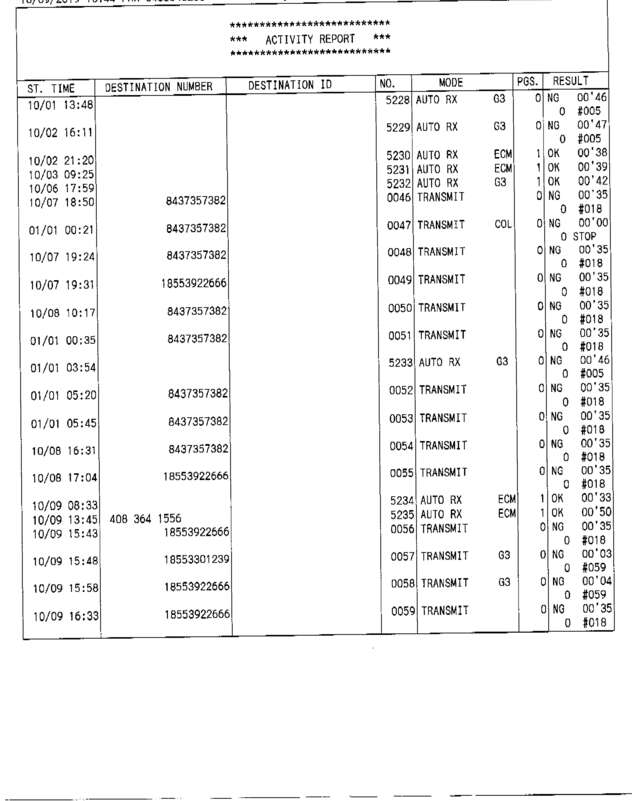 fax page